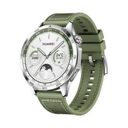 HUAWEI Watch GT4 46mm Green / Woven Strap