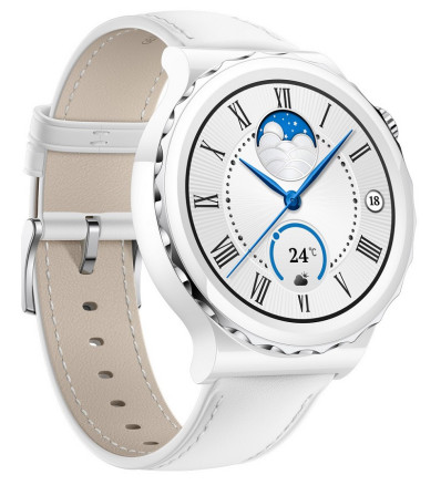HUAWEI Watch GT3 pro 43mm White / Leather Strap