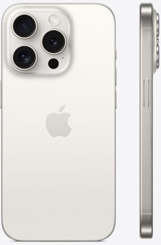 APPLE iPhone 15 Pro 256GB Titan Weiss