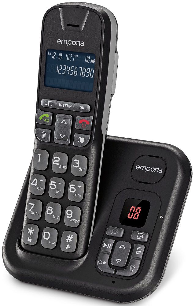 emporia TH21 AB NEW DECT-Schnurlostelefon mit Anrufbeantworter