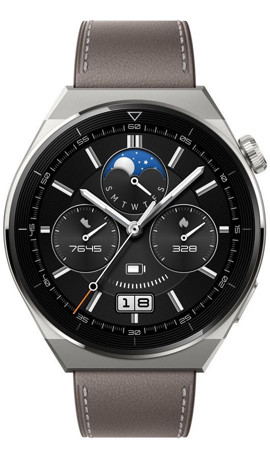 HUAWEI Watch GT3 pro 46mm Gray / Leather Strap