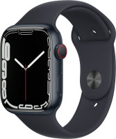 APPLE Watch Series 7 GPS + Cellular, 45mm Aluminium Mitternacht